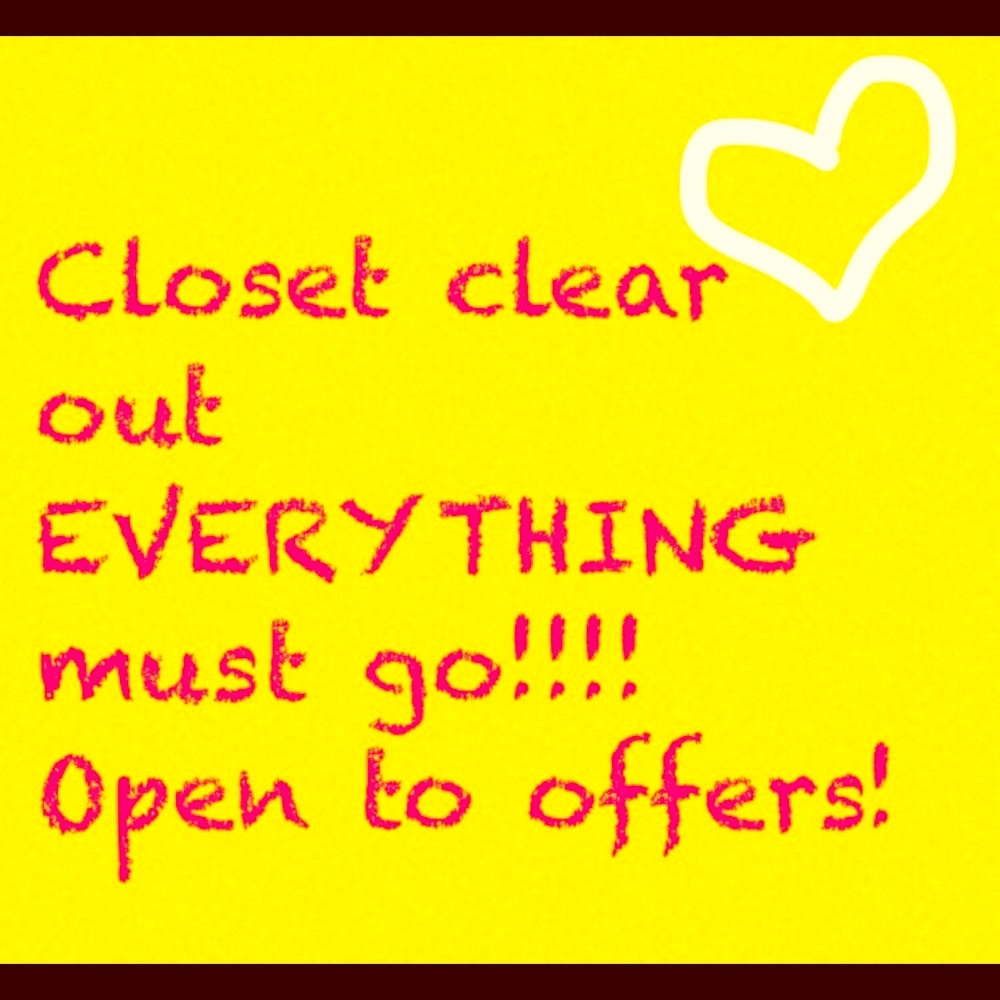 Need to clear out this closet.